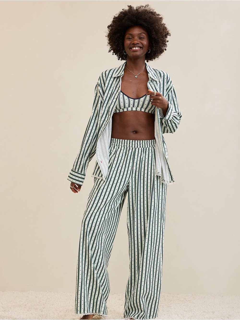 aerie holiday ‘25 flannel pajama pant trousers